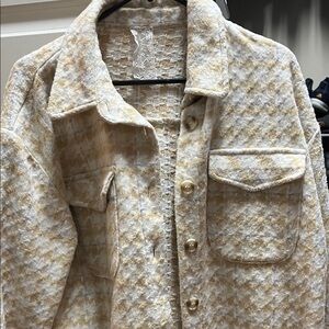 Women's Cream Tweed Jacket